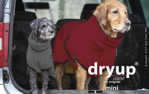 „Dryup Cape“ Trockencape - Hundebademantel bordeaux